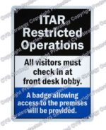 Lobby ITAR Sign