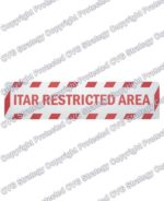 ITAR Anti-Skid Floor Sign
