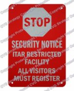 ITAR Security Stop Sign