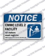 CMMC Level 2 Facility Sign
